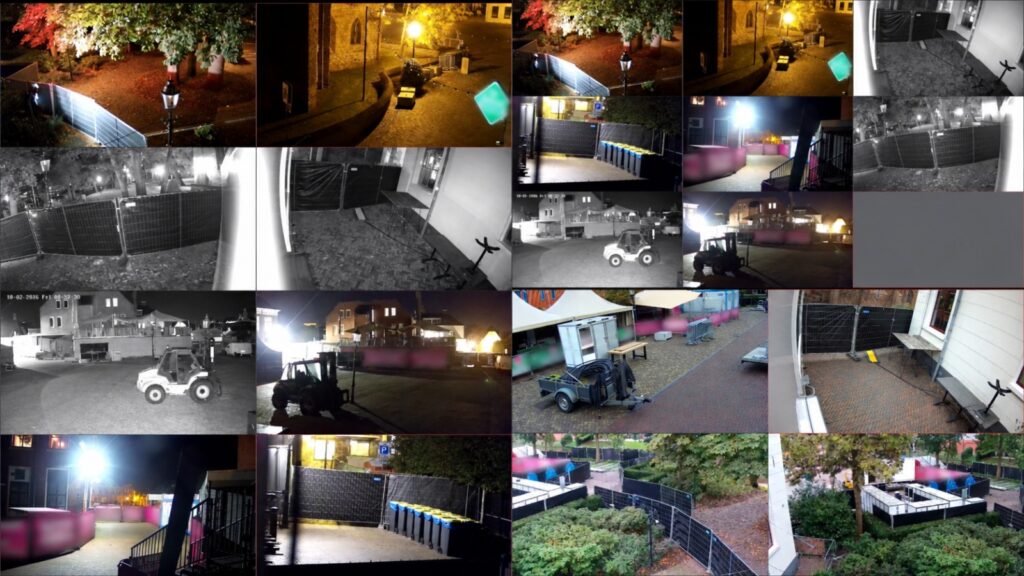 CCTV camera op locatie tijdens een evenement